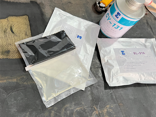 輸送帶橡膠修補劑BL919現(xiàn)場施工流程